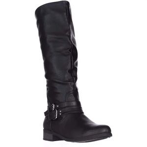 Black Wide Calf Boots